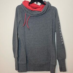 Women’s Calvin Klein performance Cowl neck sweatshirt quick dry metallic logo